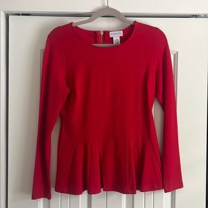 Long sleeve, peplum top